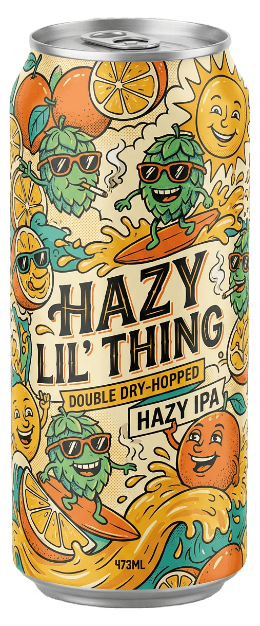 Hazy Lil’ Thing — 473ml hazy IPA can